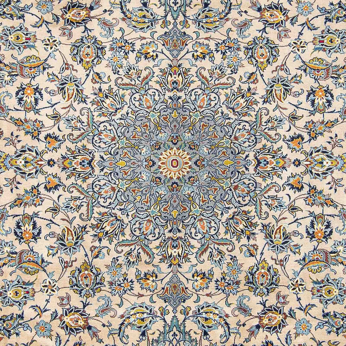 Persisk tæppe - Keshan - 398 x 303 cm - beige