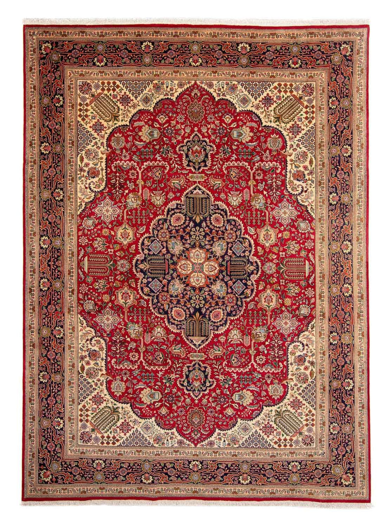 Persisk tæppe - Tabriz - Royal - 337 x 243 cm - rød