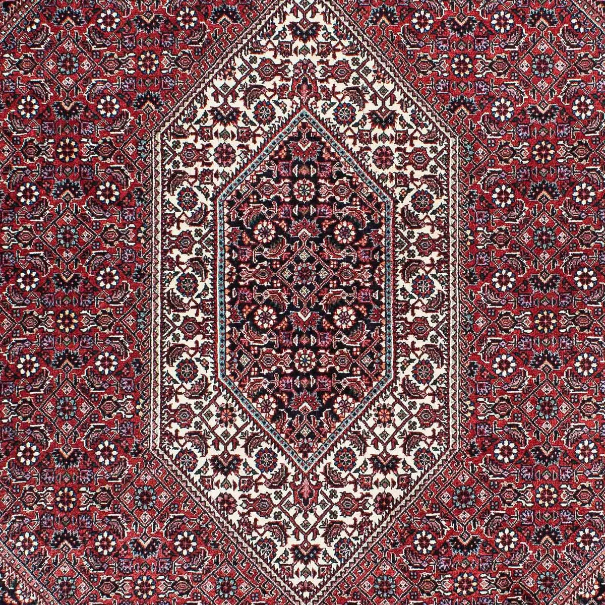 Persisk tæppe - Bijar - 202 x 132 cm - lysrød