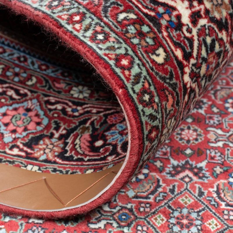 Persisk tæppe - Bijar - 208 x 133 cm - lysrød