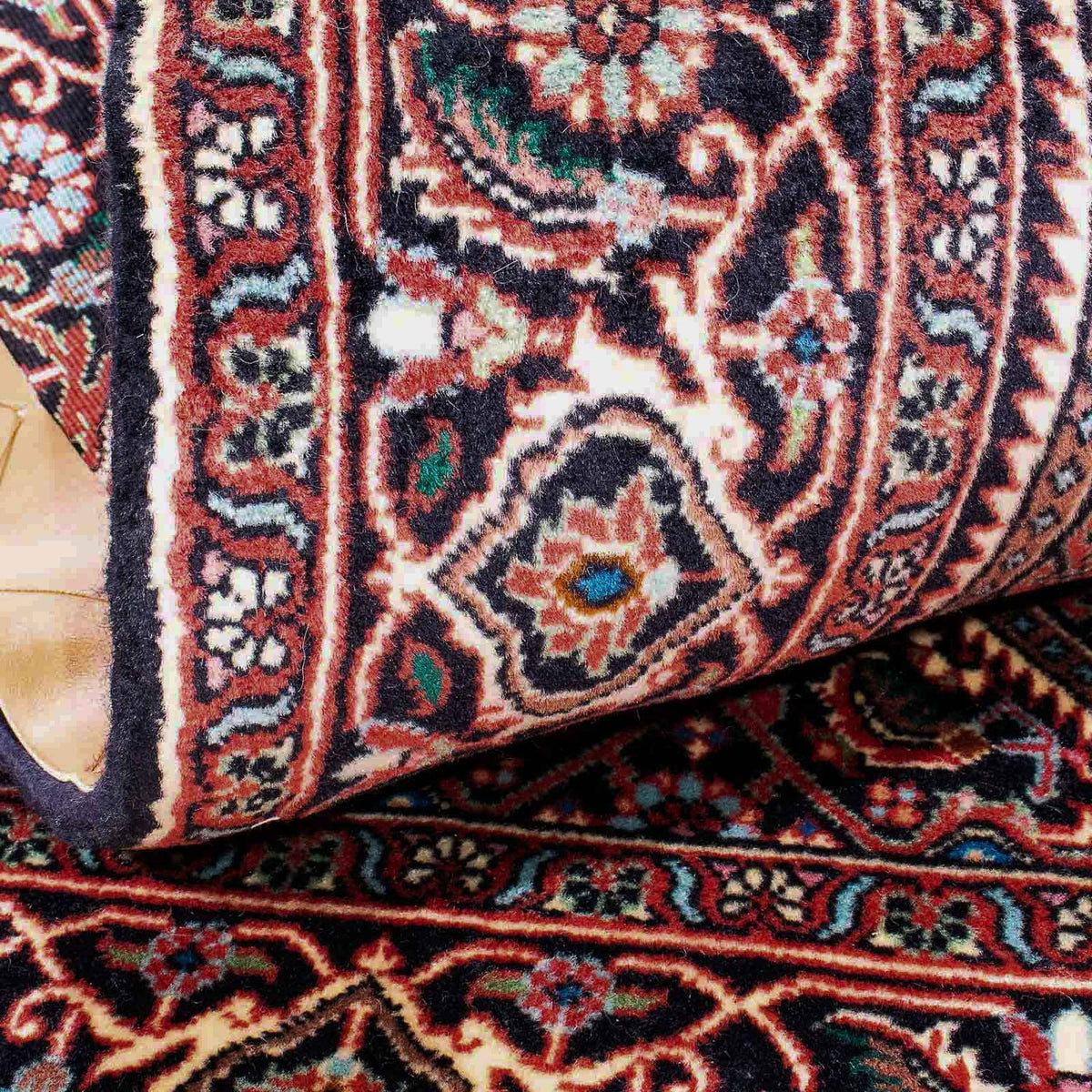 Løber Persisk tæppe - Bijar - 174 x 107 cm - lysrød