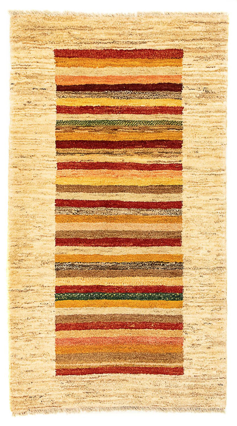Gabbeh-tæppe - Persisk - 137 x 74 cm - beige
