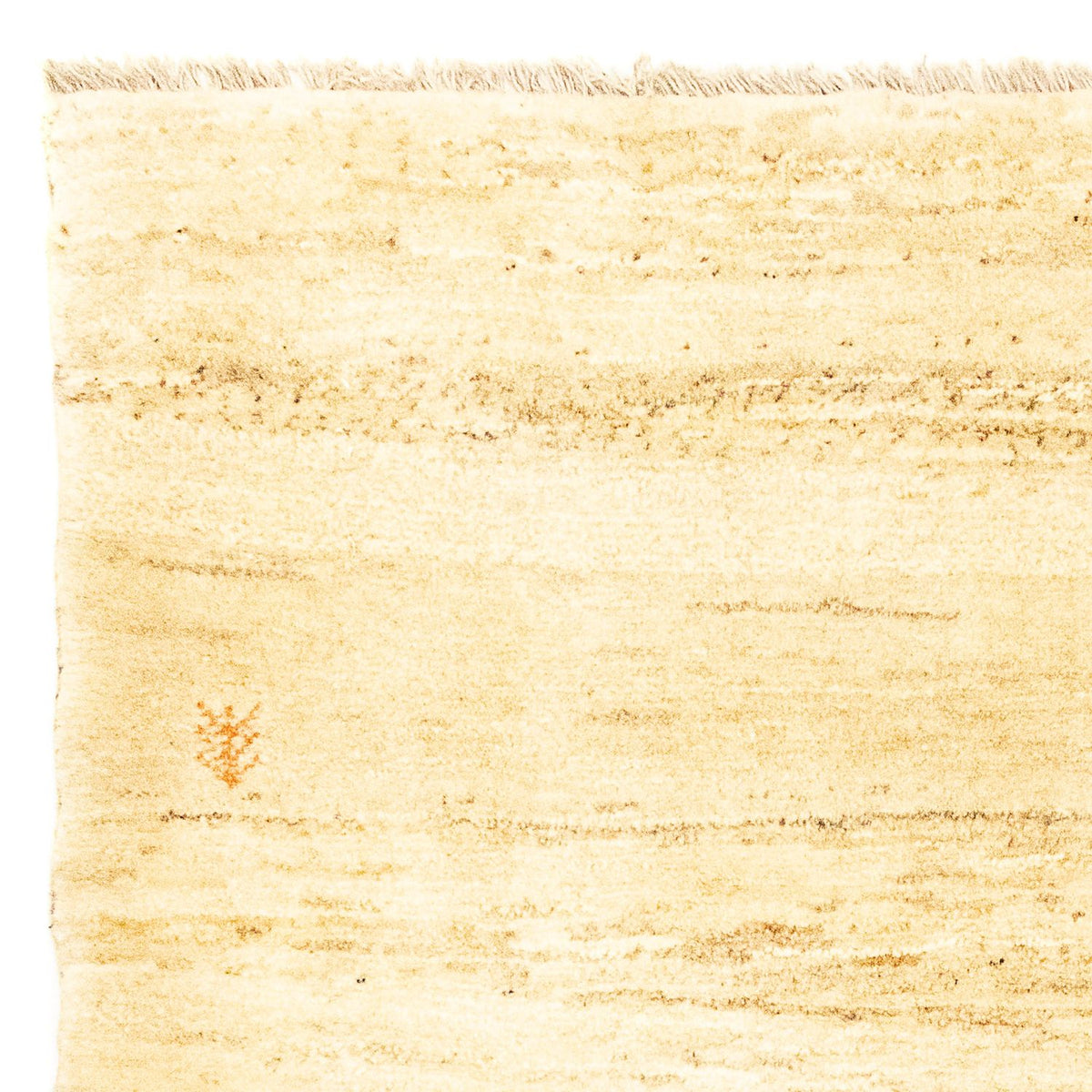Gabbeh-tæppe - Persisk - 130 x 87 cm - beige
