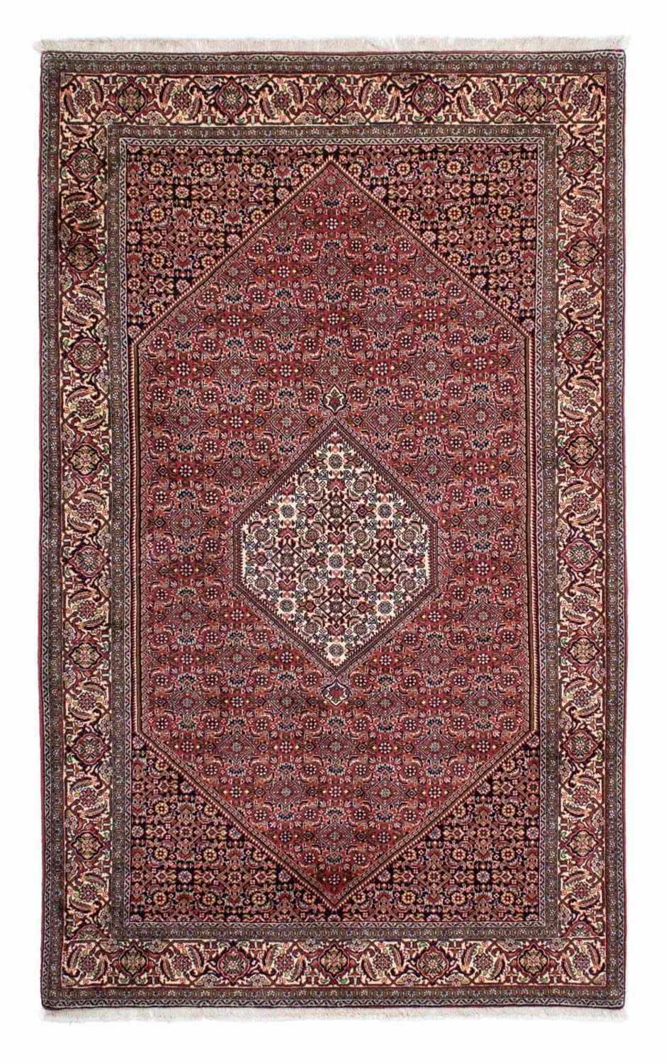 Persisk tæppe - Bijar - 228 x 138 cm - rød