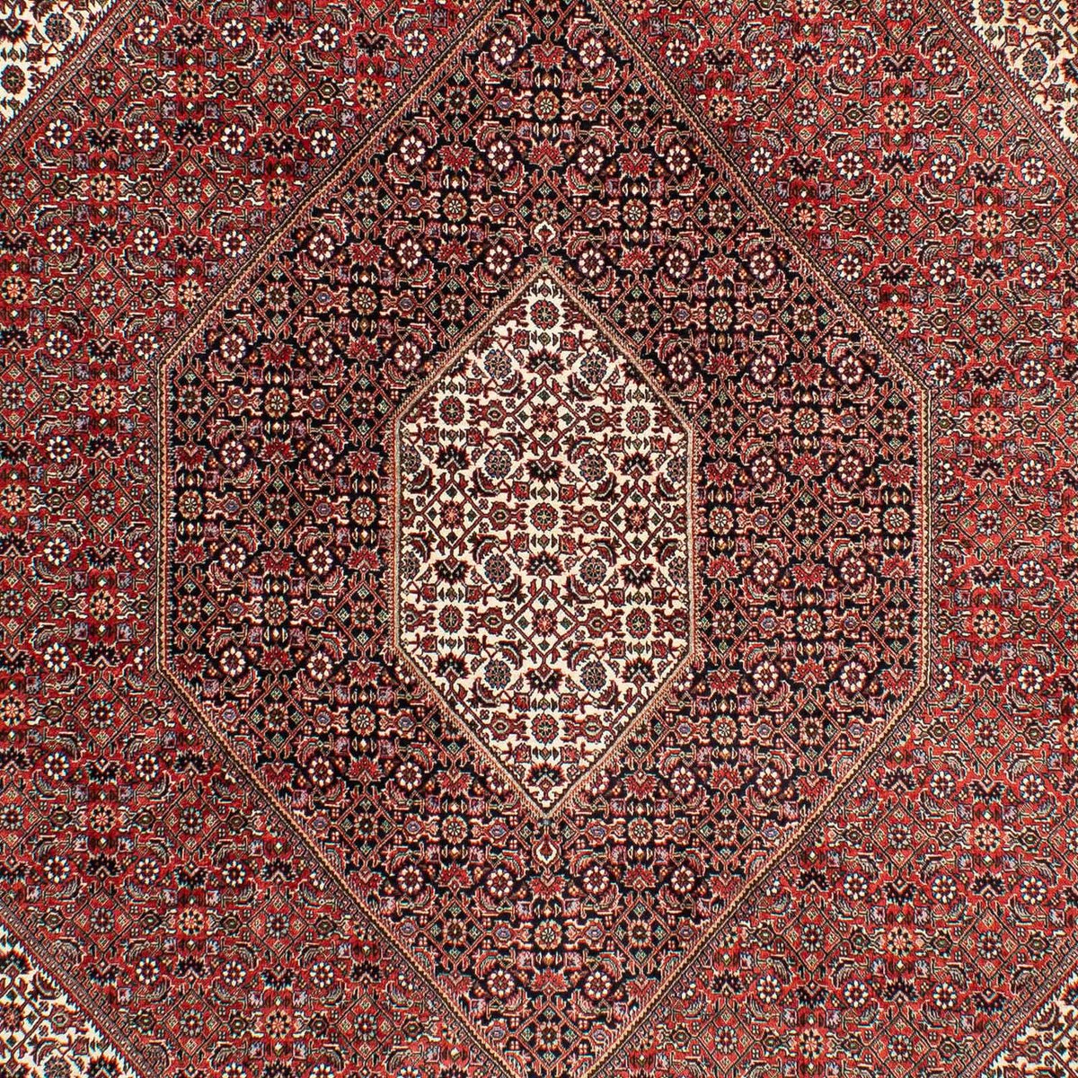 Persisk tæppe - Bijar - 294 x 204 cm - lysrød