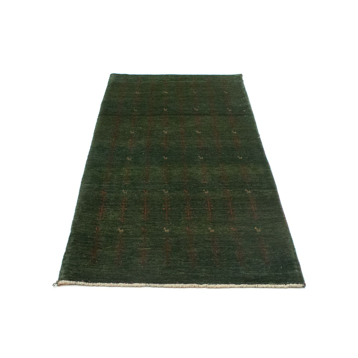 Løber Gabbeh Tæppe - Loribaft Persisk - 209 x 87 cm - grøn