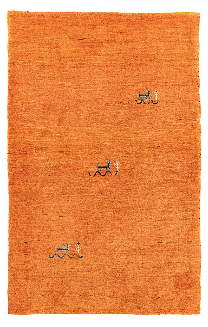 Gabbeh Tæppe - Loribaft Persisk - 130 x 80 cm - rust