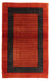 Gabbeh Tæppe - Loribaft Persisk - 136 x 82 cm - mørkerød