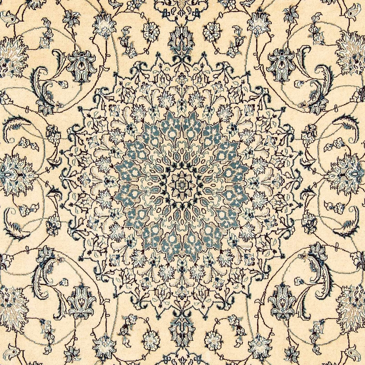 Persisk tæppe - Nain - 305 x 198 cm - beige