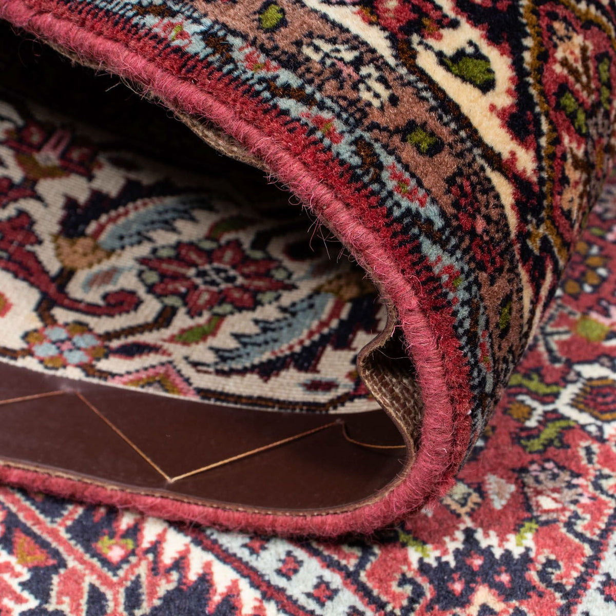 Persisk tæppe - Bijar - 203 x 139 cm - rød