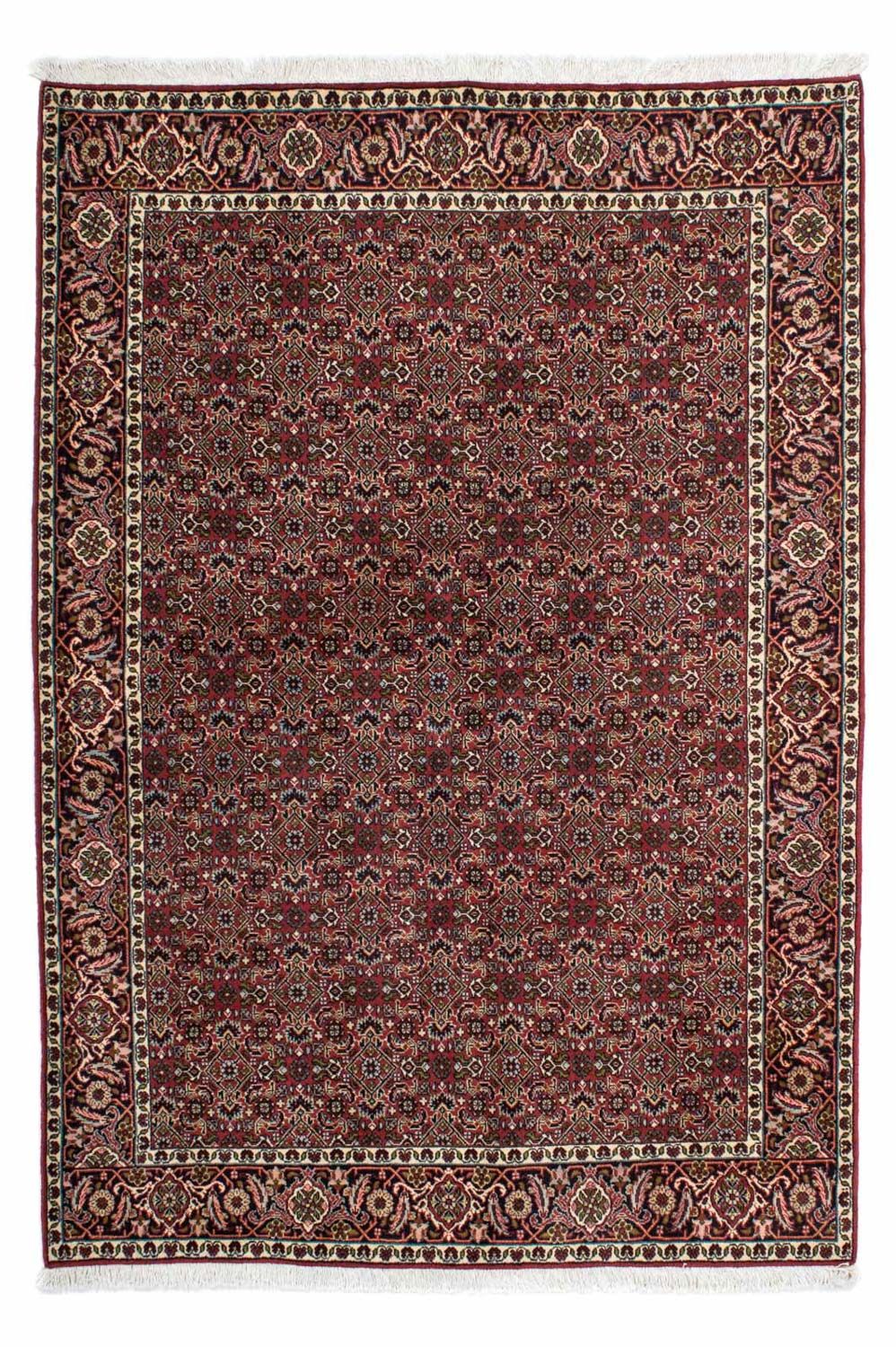 Persisk tæppe - Bijar - 205 x 141 cm - rød