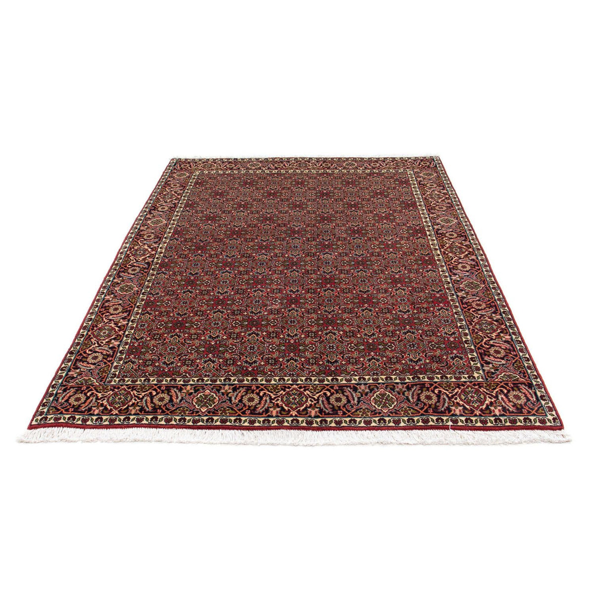 Persisk tæppe - Bijar - 205 x 141 cm - rød
