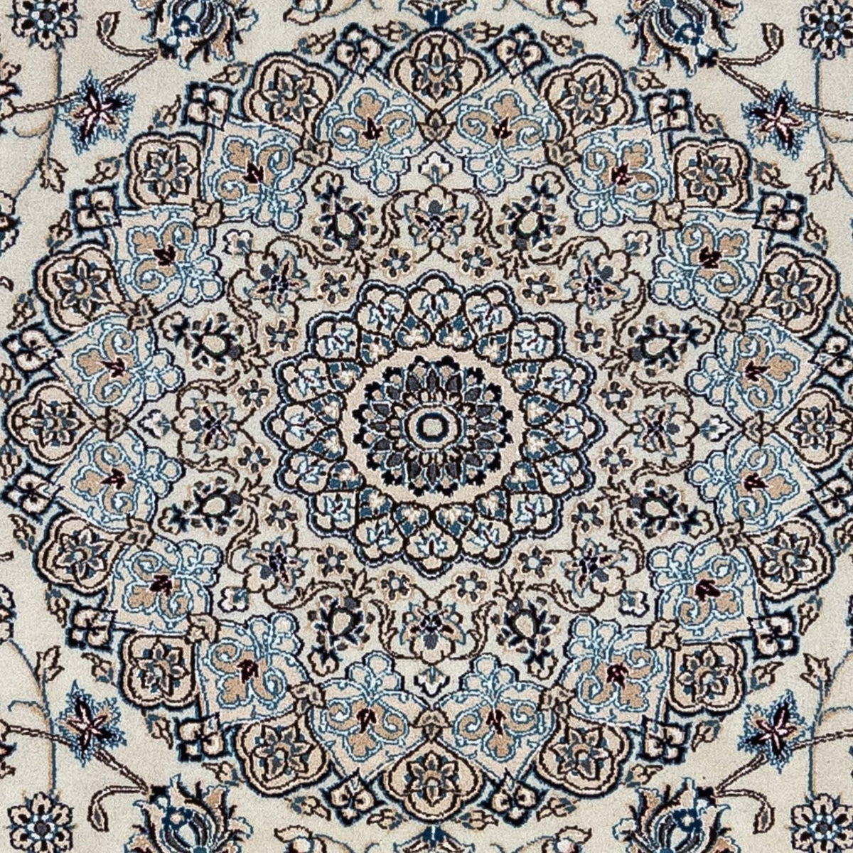 Persisk tæppe - Nain - Royal - 348 x 250 cm - sølv