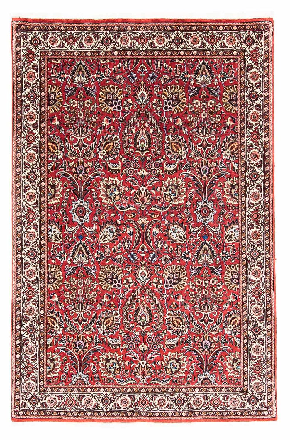 Persisk tæppe - Bijar - 176 x 114 cm - rød