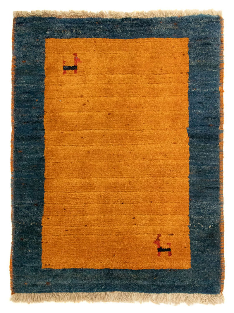 Gabbeh-tæppe - Persisk - 85 x 64 cm - guld