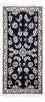 Persisk tæppe - Nain - 142 x 66 cm - mørkeblå