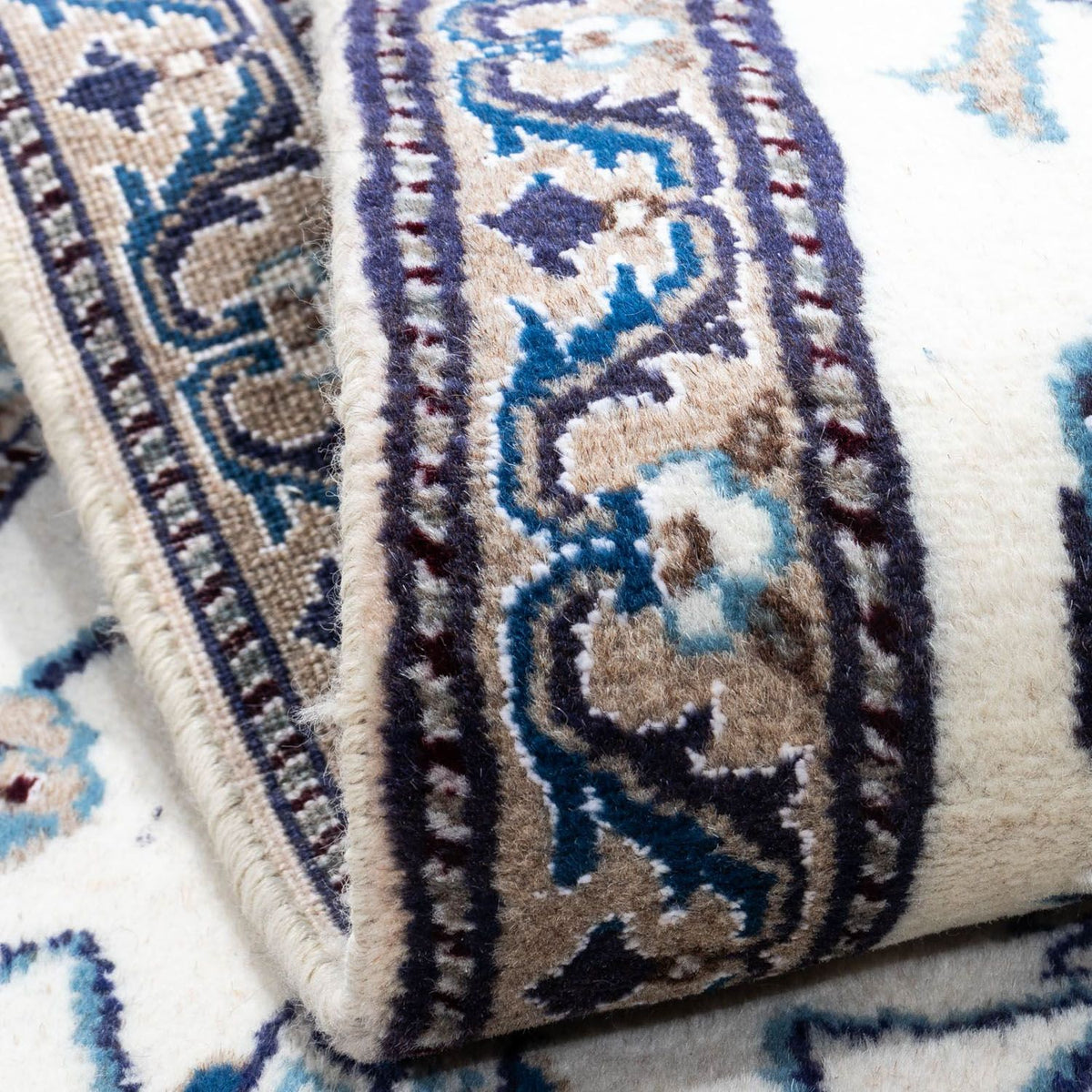 Persisk tæppe - Nain - 131 x 67 cm - beige