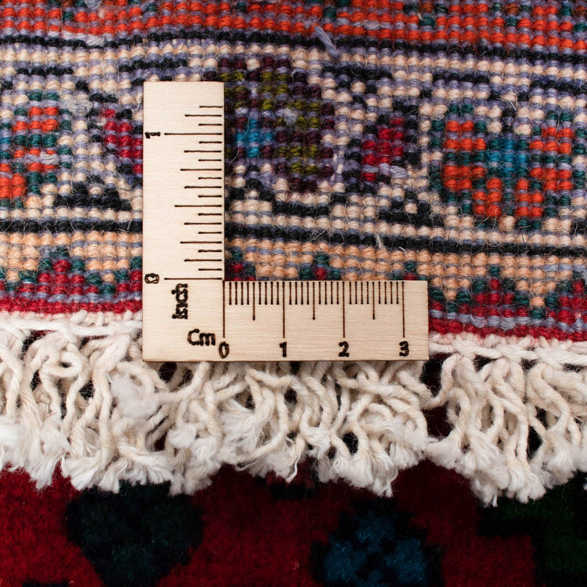 Løber Persisk tæppe - Nomadisk - 222 x 85 cm - mørkerød