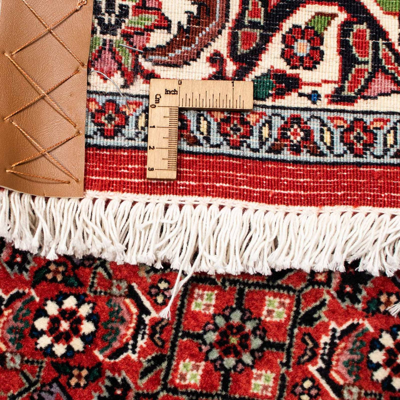 Persisk tæppe - Bijar - 403 x 298 cm - mørkerød