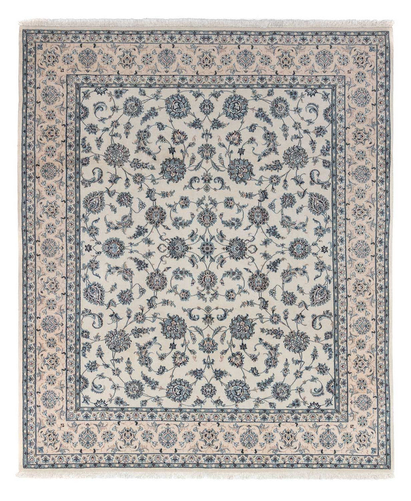 Persisk tæppe - Nain - Premium - 303 x 250 cm - sølv