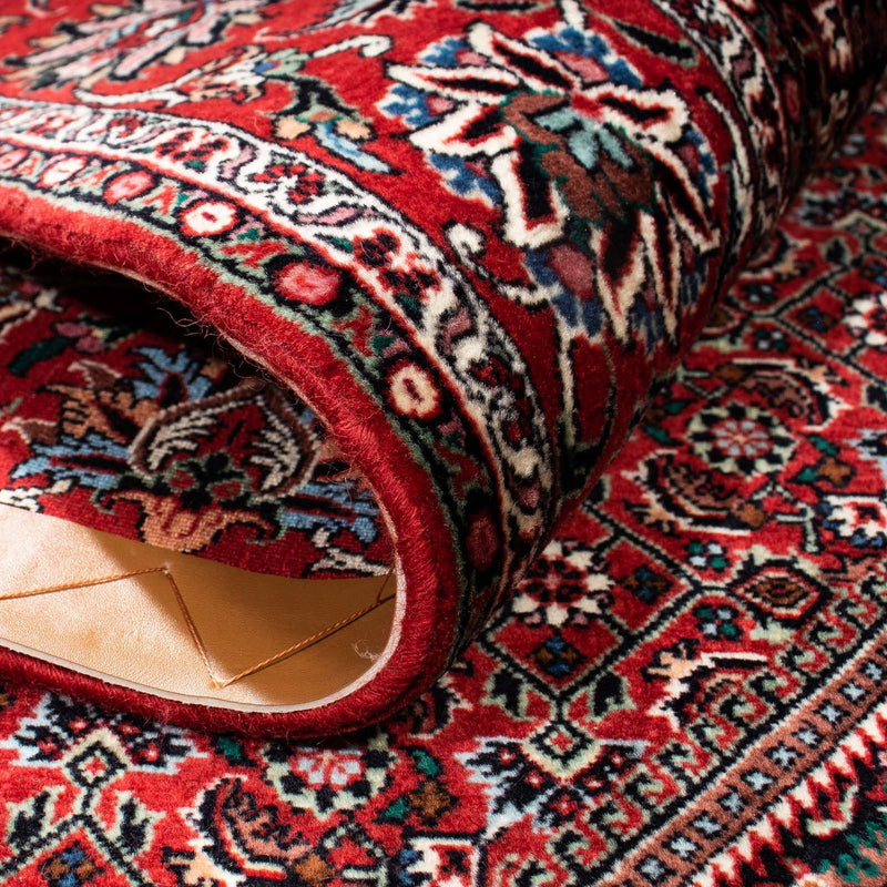 Persisk tæppe - Bijar - 235 x 170 cm - mørkerød