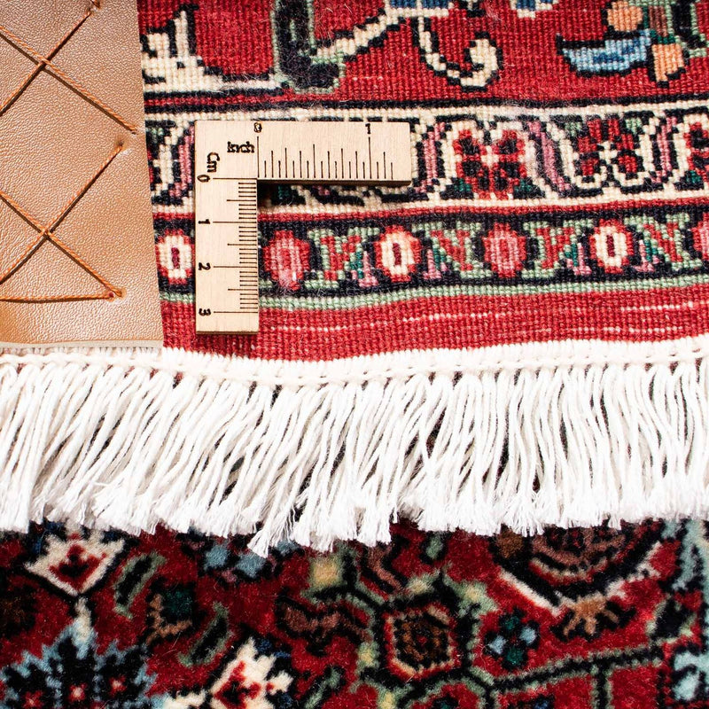 Persisk tæppe - Bijar - 235 x 170 cm - mørkerød