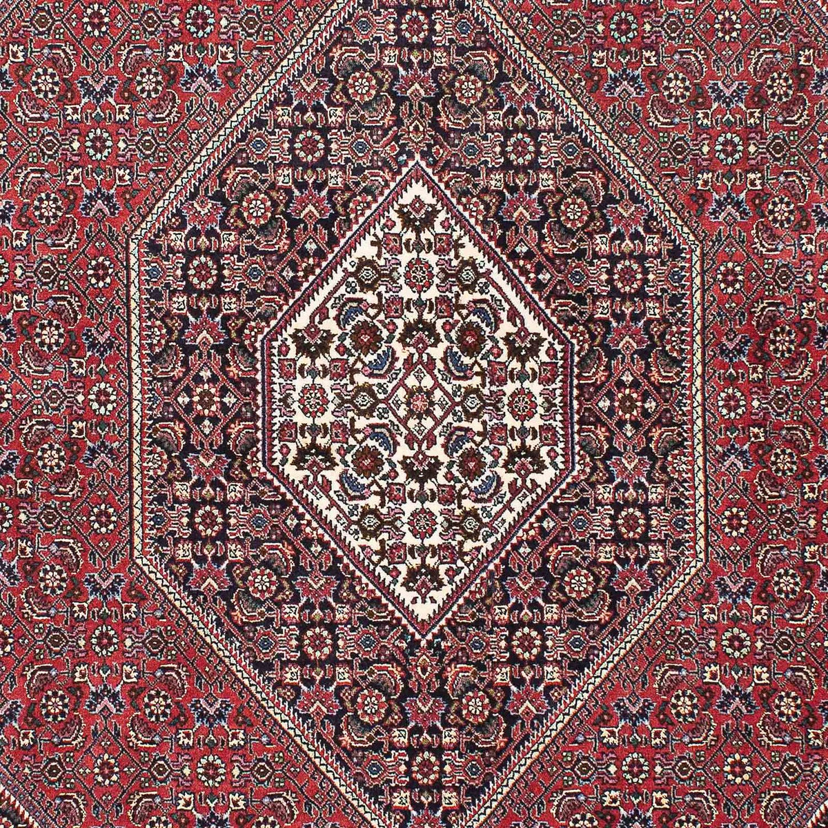 Persisk tæppe - Bijar - 215 x 148 cm - rød