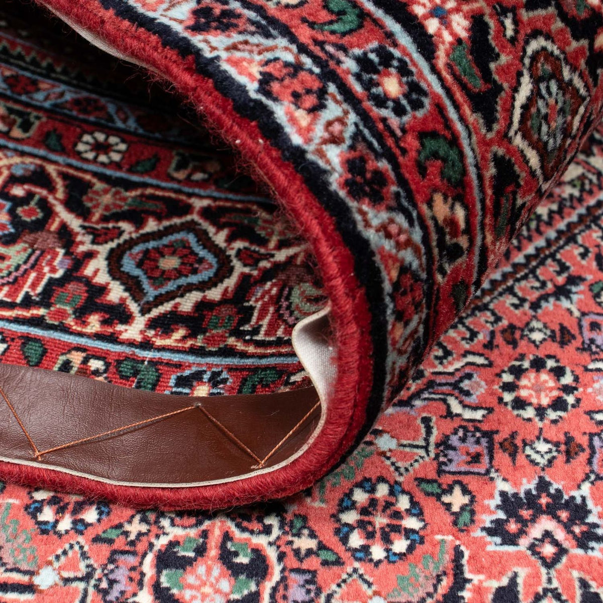 Persisk tæppe - Bijar - 200 x 128 cm - mørkeblå