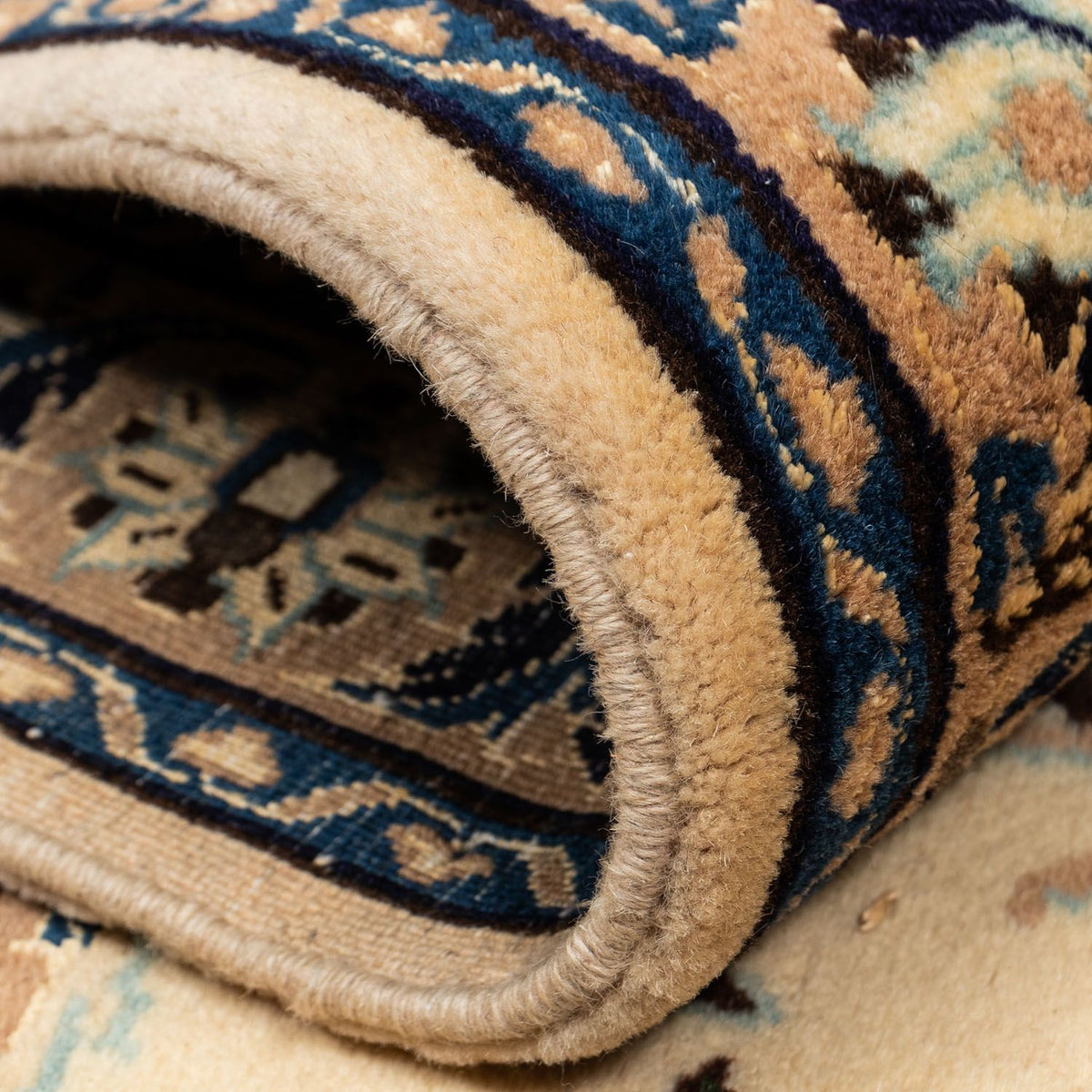 Persisk tæppe - Nain - Royal - 350 x 246 cm - mørk beige