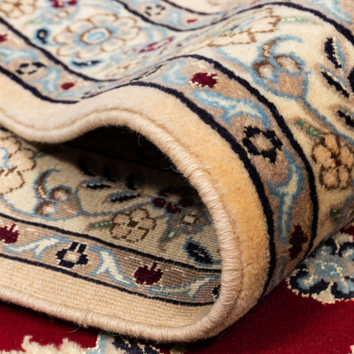 Persisk tæppe - Nain - Royal - 348 x 250 cm - sort