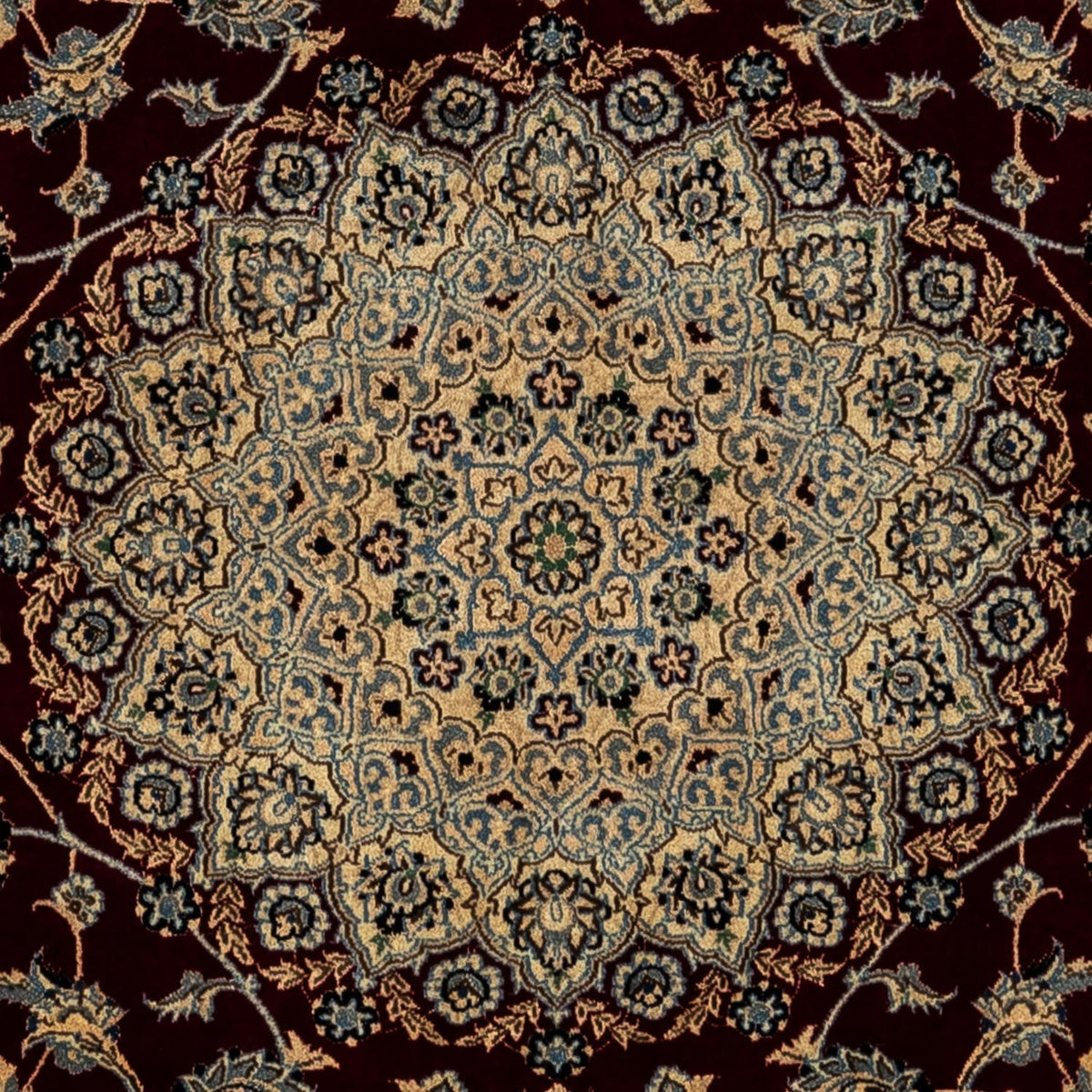 Persisk tæppe - Nain - Royal - 345 x 248 cm - sort