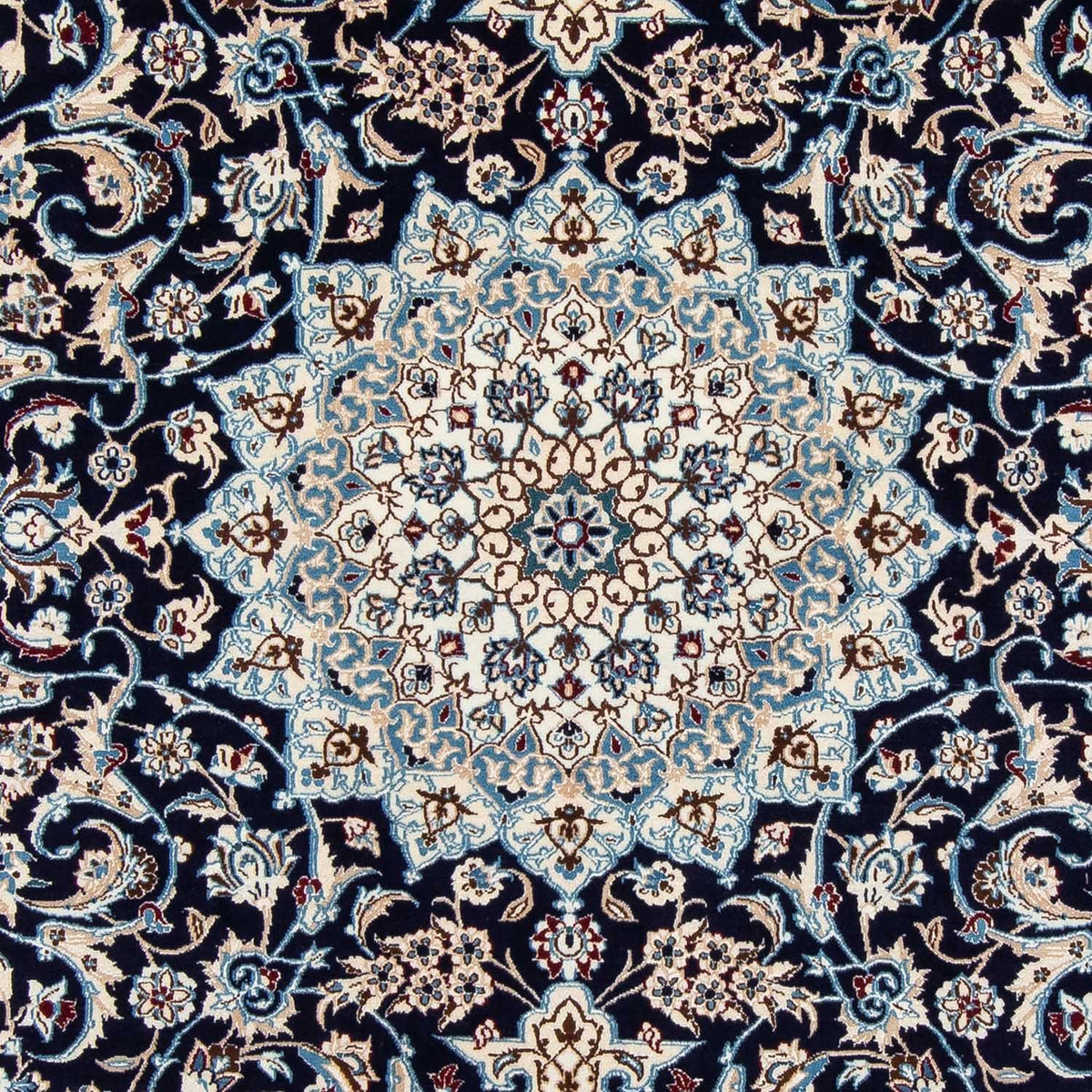 Persisk tæppe - Nain - Royal - 291 x 200 cm - mørkeblå