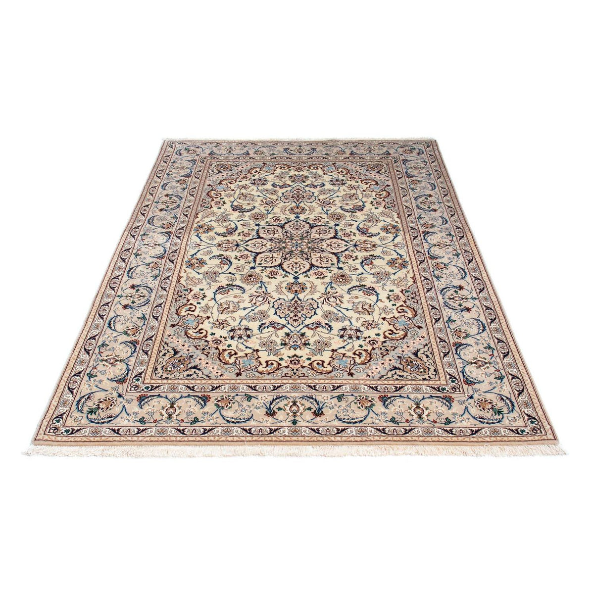 Persisk tæppe - Isfahan - Premium - 205 x 128 cm - beige