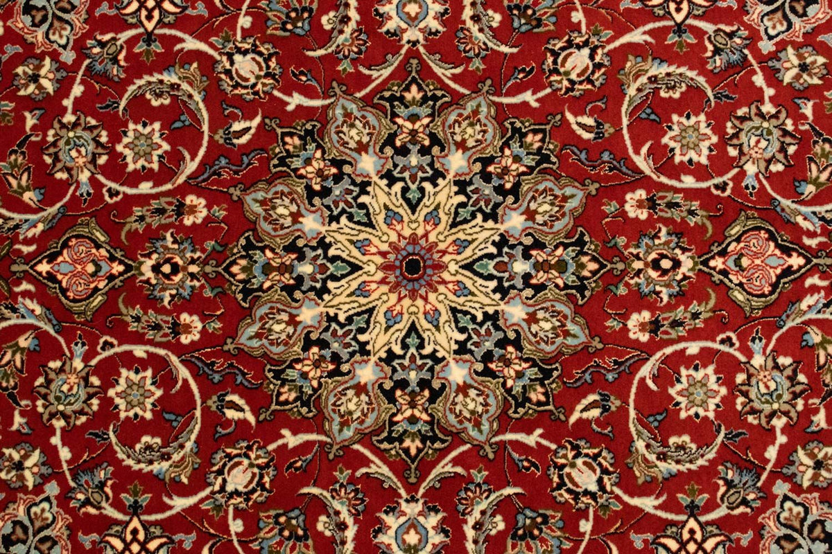 Persisk tæppe - Isfahan - Premium - 164 x 112 cm - rød