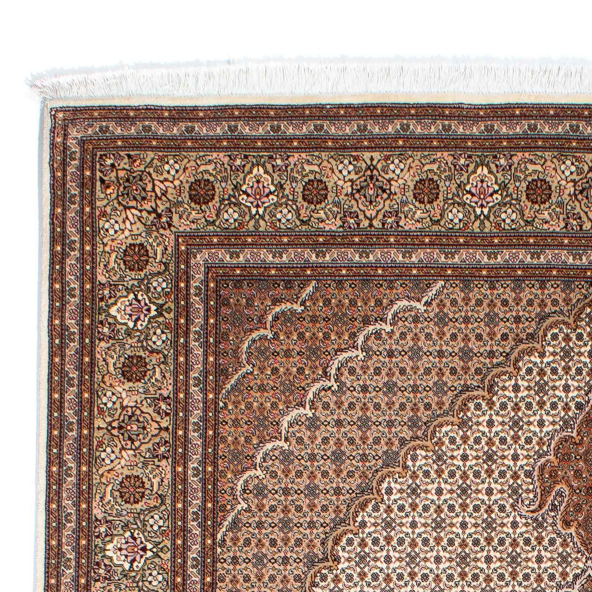 Persisk tæppe - Tabriz - 250 x 168 cm - lys brun