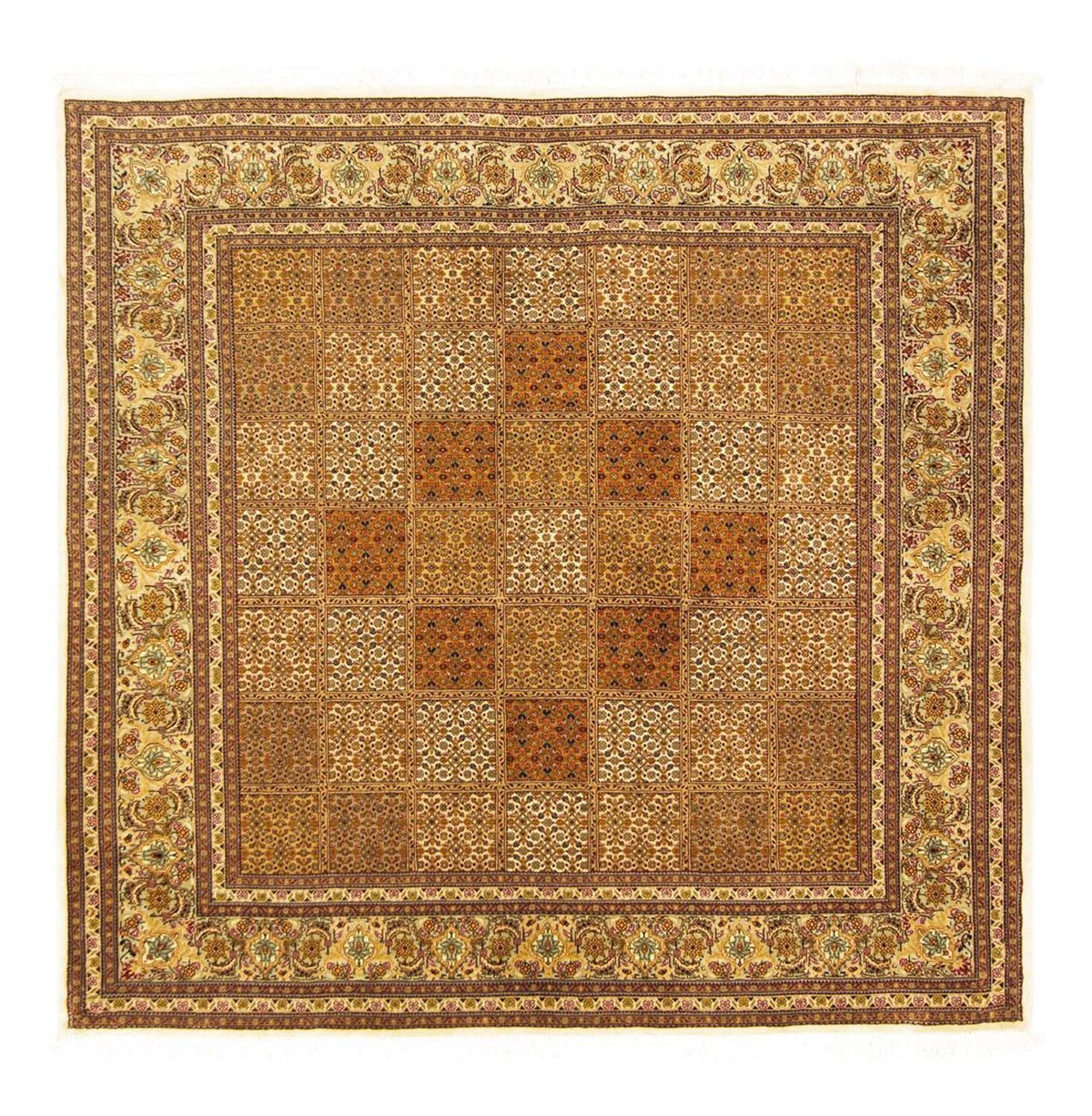 Persisk tæppe - Tabriz - Royal firkantet  - 153 x 150 cm - flerfarvet