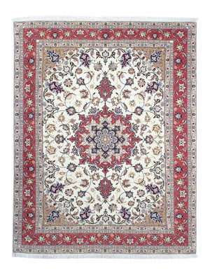 Persisk tæppe - Tabriz - Royal - 197 x 152 cm - beige