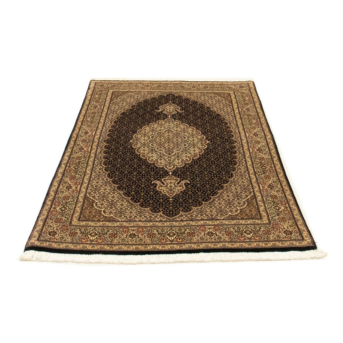Persisk tæppe - Tabriz - Royal - 150 x 98 cm - sort