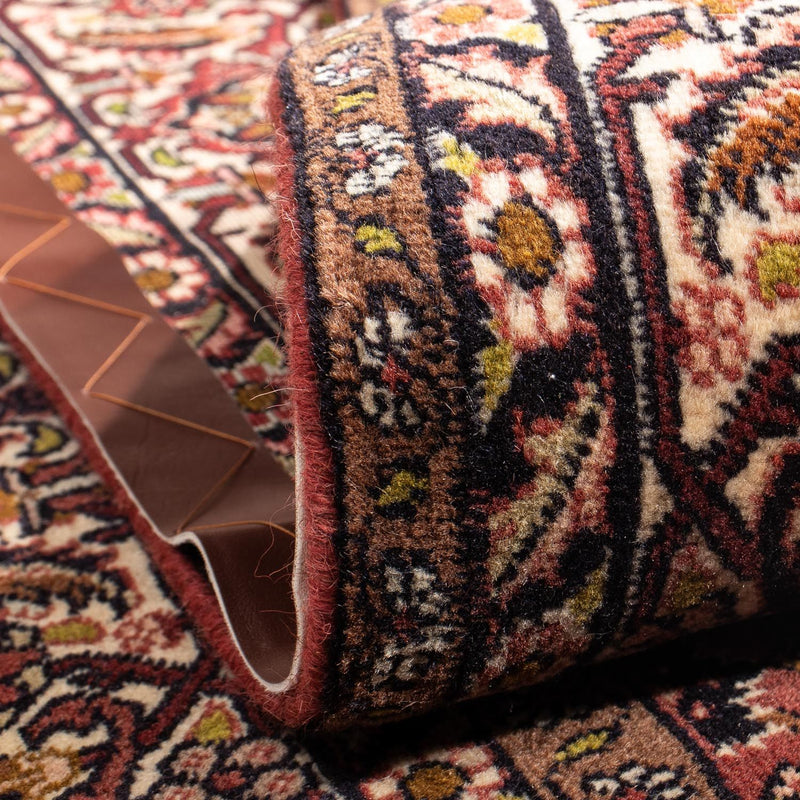 Persisk tæppe - Bijar firkantet  - 200 x 195 cm - lysrød