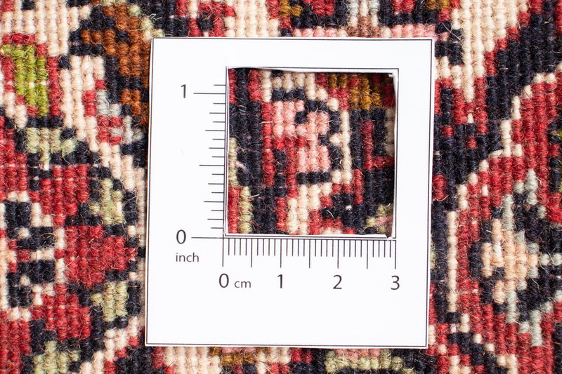 Persisk tæppe - Bijar firkantet  - 200 x 195 cm - lysrød