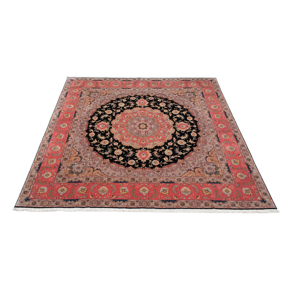Persisk tæppe - Tabriz - Royal firkantet - 300 x 290 cm - rød