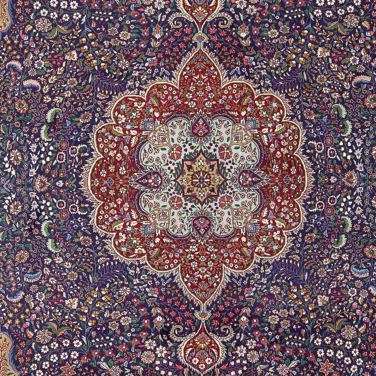 Persisk tæppe - Tabriz - Royal - 391 x 300 cm - blå