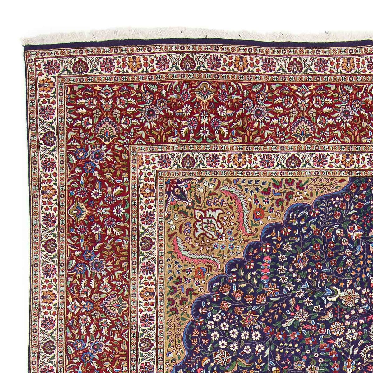 Persisk tæppe - Tabriz - Royal - 391 x 300 cm - blå