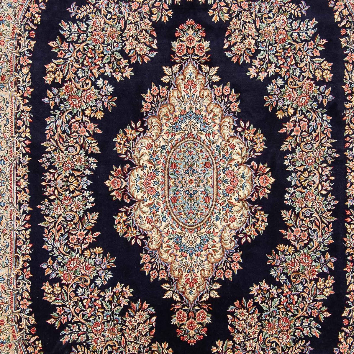 Persisk tæppe - Royal - 400 x 294 cm - mørkeblå