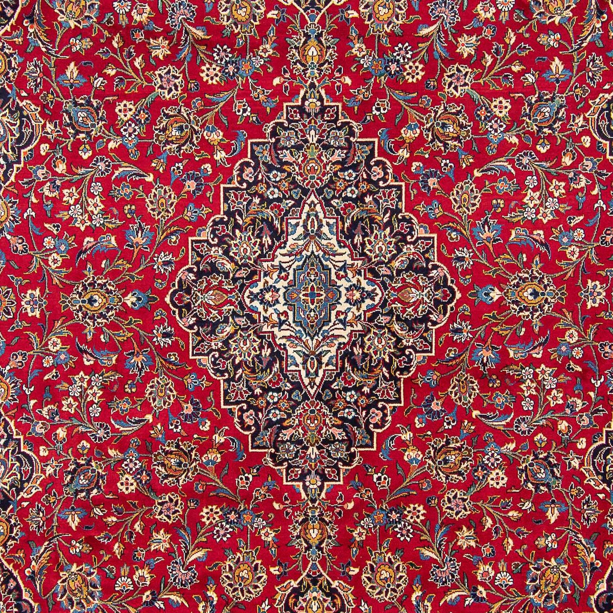 Persisk tæppe - Keshan - 417 x 308 cm - rød