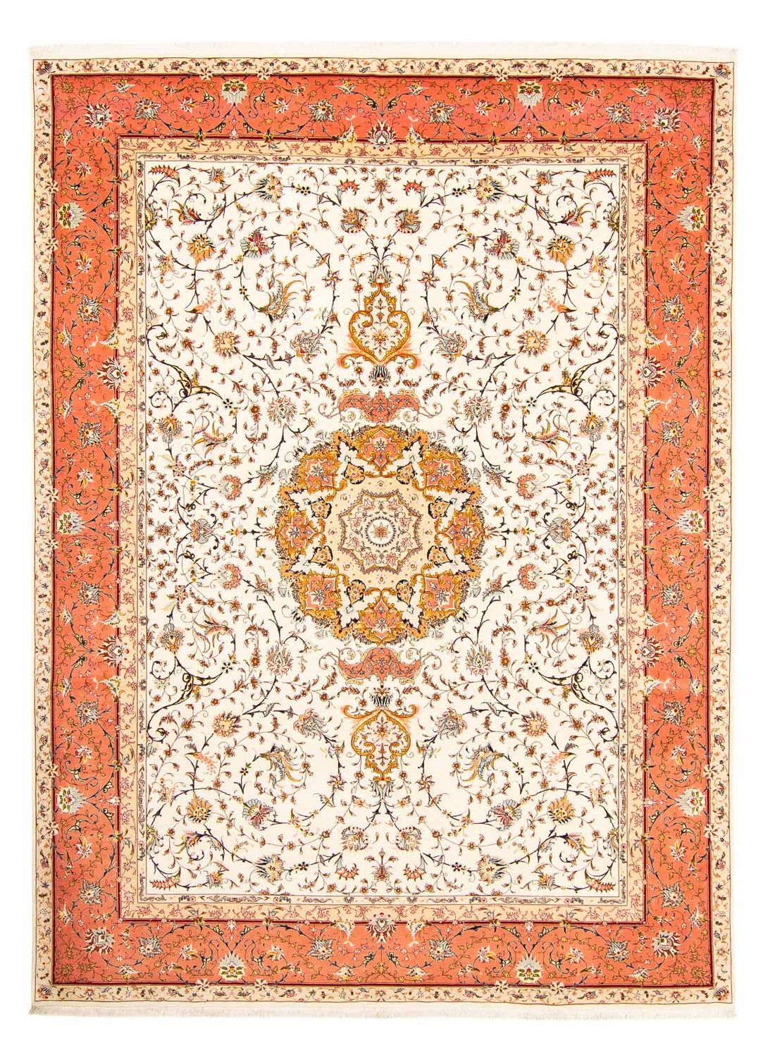 Persisk tæppe - Tabriz - Royal - 403 x 298 cm - beige