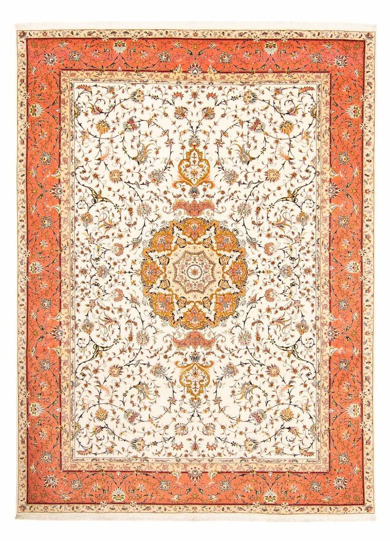 Persisk tæppe - Tabriz - Royal - 403 x 298 cm - beige