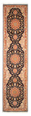 Løber Persisk tæppe - Tabriz - Royal - 295 x 68 cm - mørkeblå