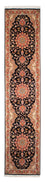 Løber Persisk tæppe - Tabriz - Royal - 303 x 68 cm - mørkeblå
