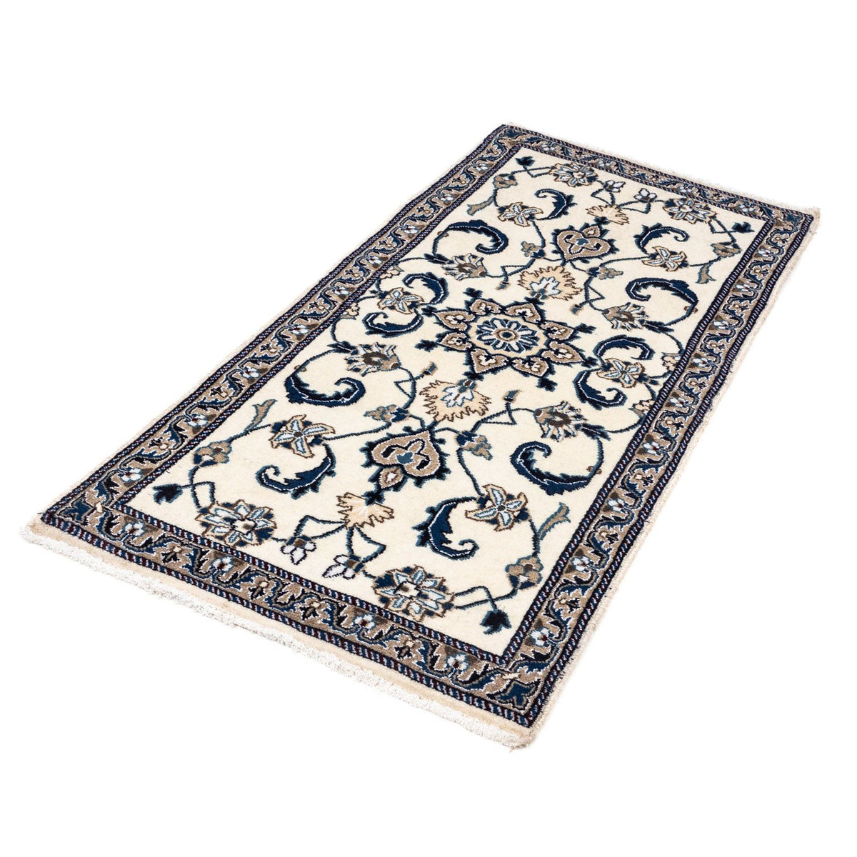 Persisk tæppe - Nain - 142 x 68 cm - beige